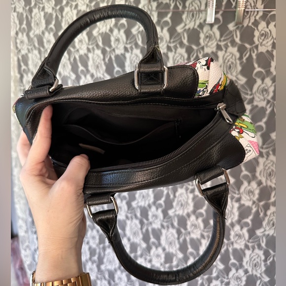 NWOT Disney Parks Minnie and Mickey Retro Comic Print Shoulder Bag - Picture 7 of 10